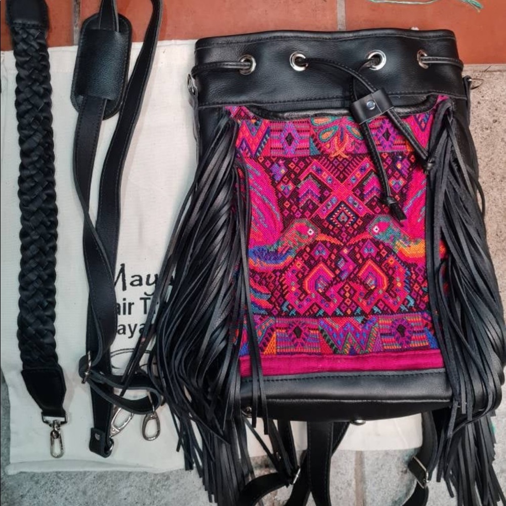 Huipil Bucket Convertible Bag